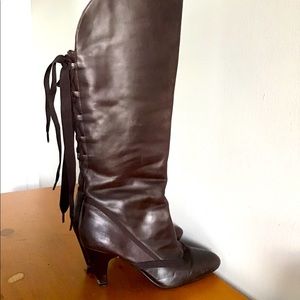 STEVE MADDEN Brown Leather Boots
